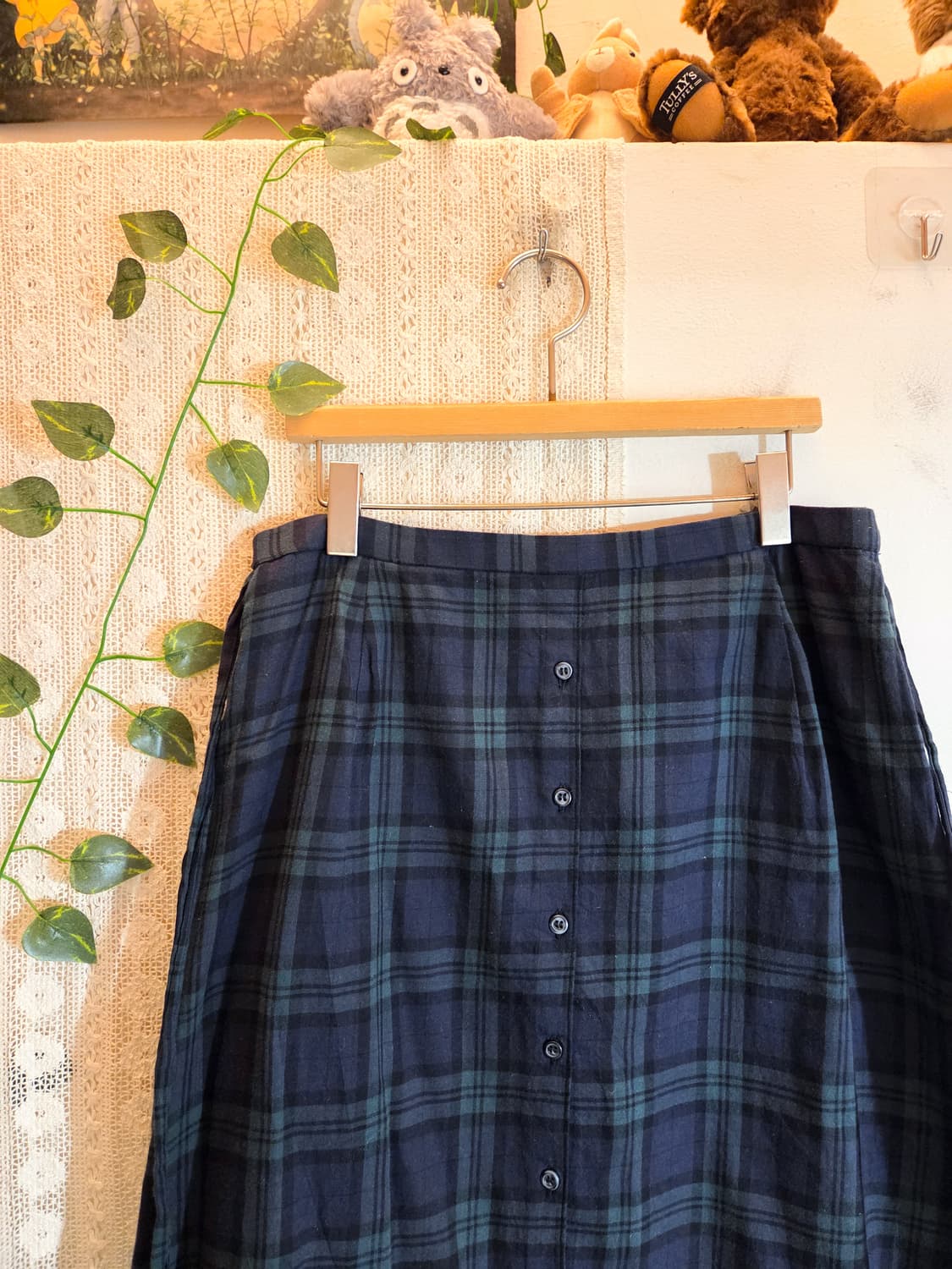 모리 체크 스커트 상품이미지2