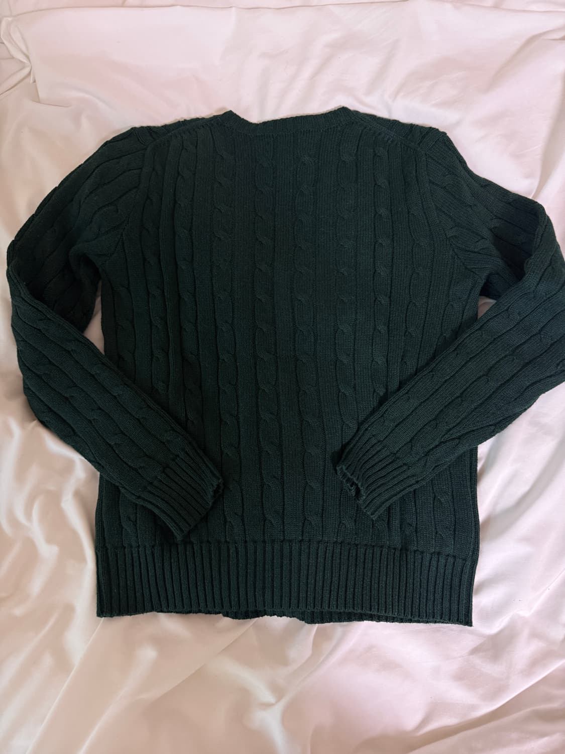 폴로 랄프로렌 케이블 니트 딥그린 S 상품이미지2