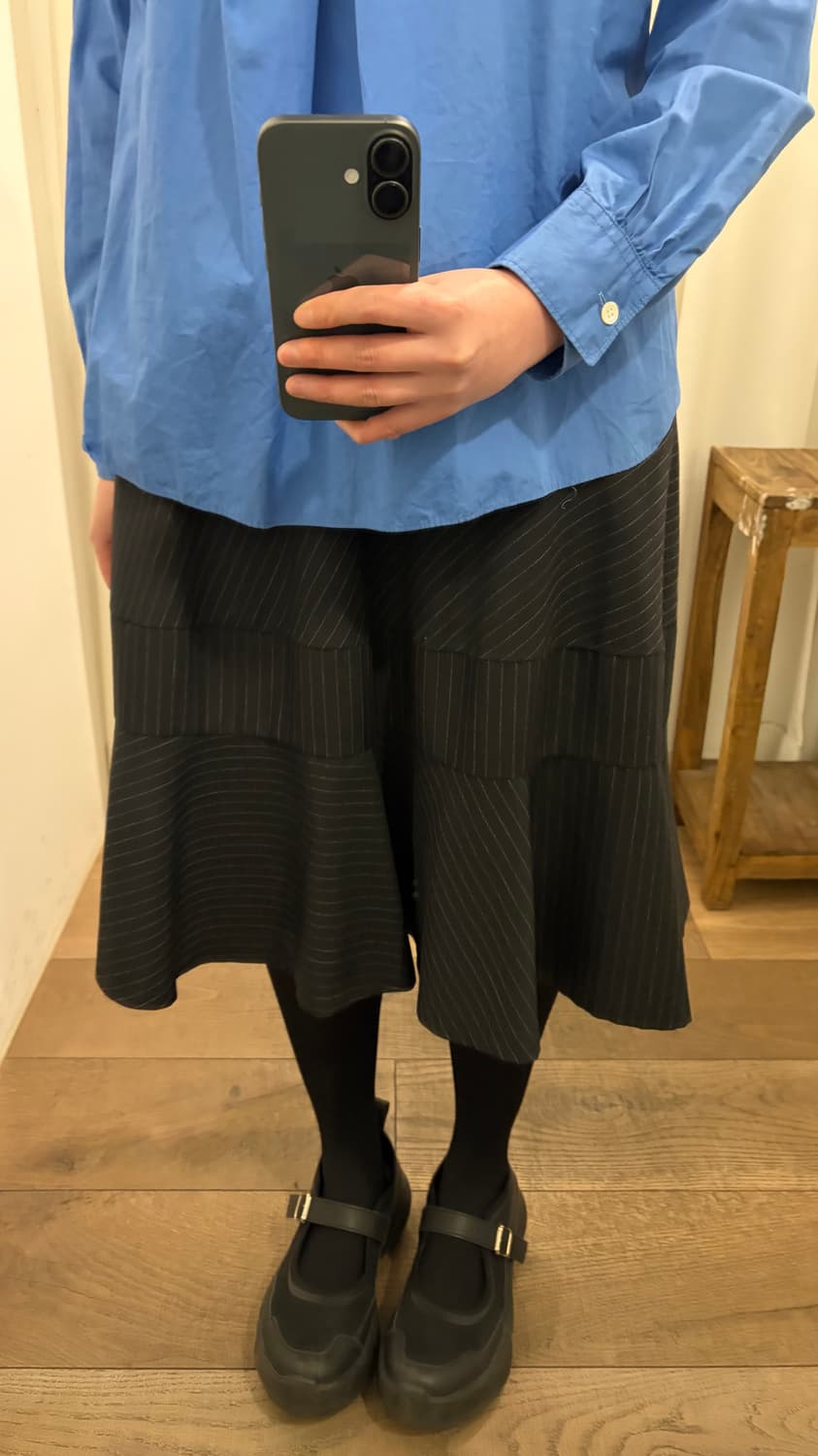 Diagonal Stripe Patchwork Skirt 상품이미지3
