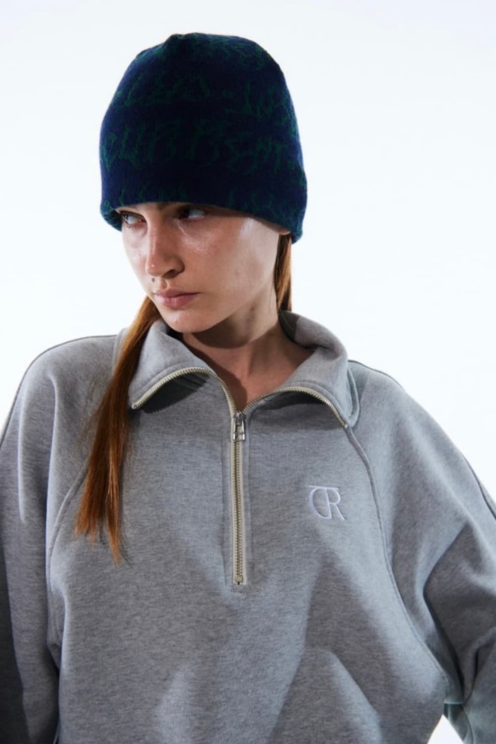 Current 커렌트 하프넥 스웻셔츠 반집업 상품이미지2