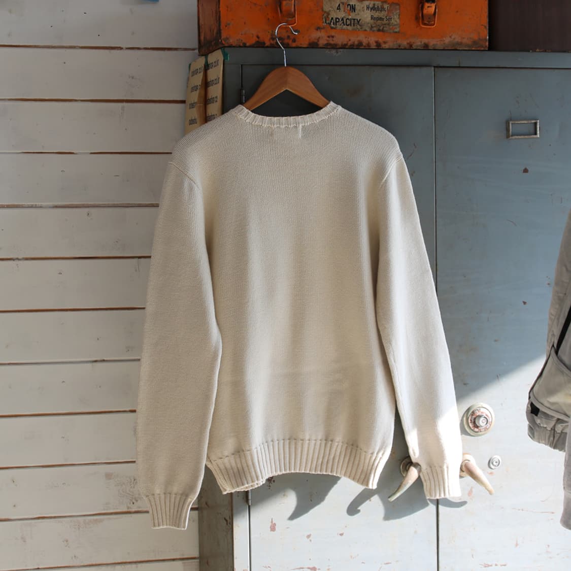 (착용컷) HYDROGEN 스컬 코튼 니트 (남성용 100-103) 상품이미지2