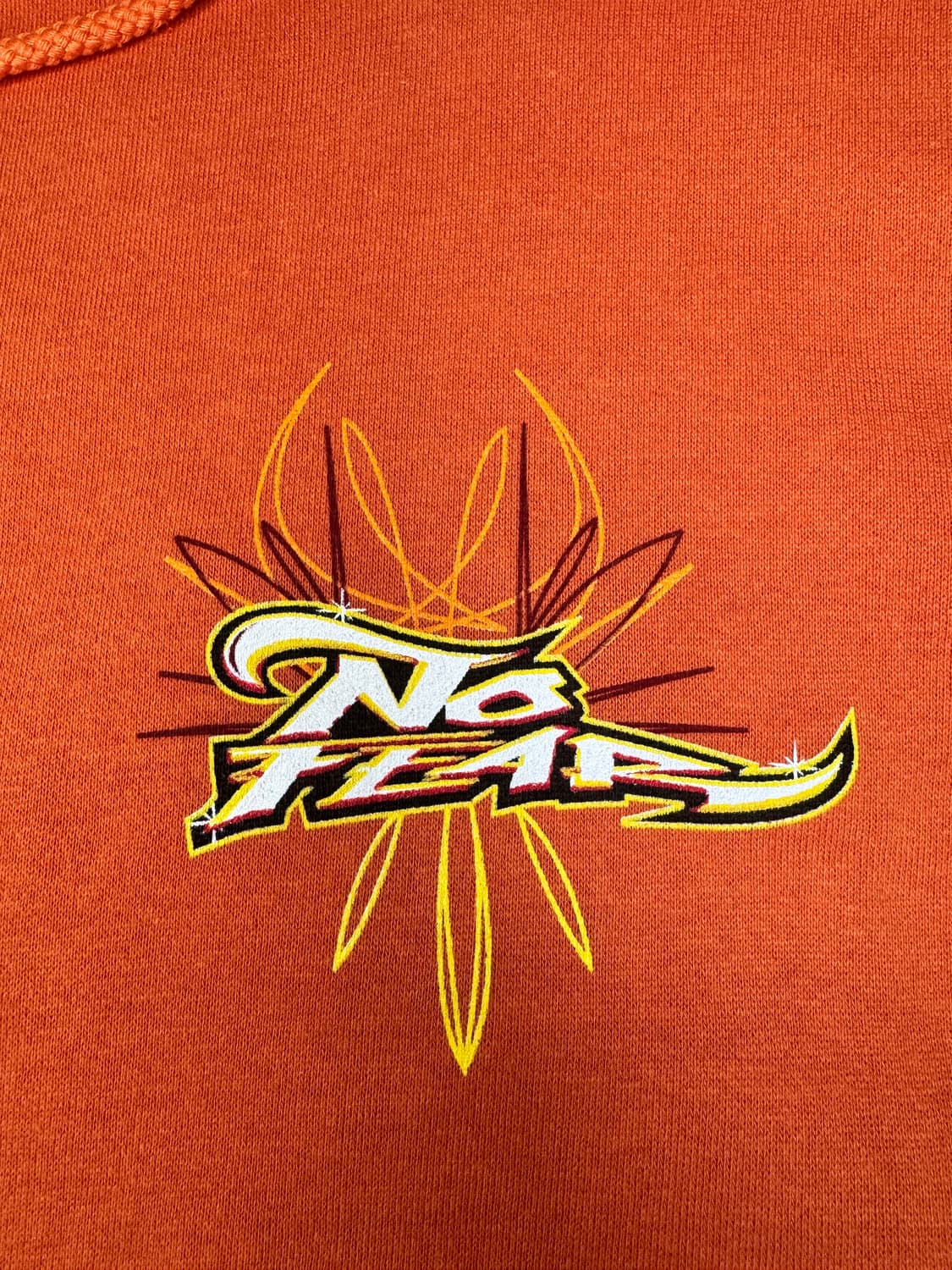 빈티지 00s 노피어 Nofear 드래곤 플레임 후디 후드티 L 상품이미지3