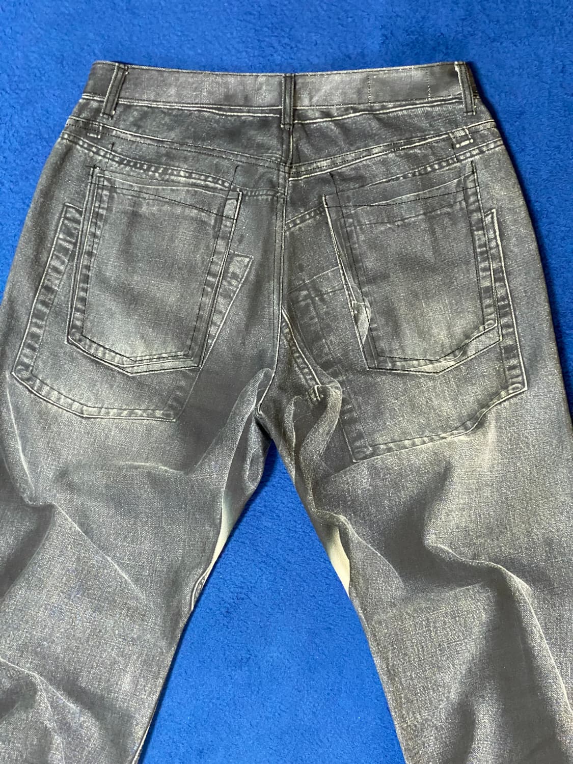 TypingMistake 타이핑미스테이크 디지털워시드 프린트 데님팬츠 L 상품이미지7