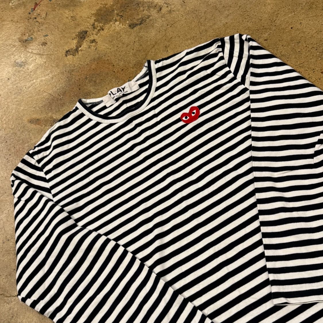 꼼데가르송 스트라이프 긴팔티셔츠 상품이미지1