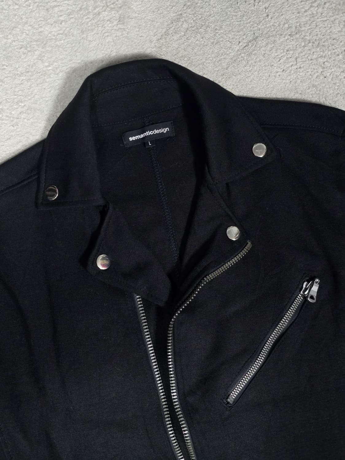 semanticedesign 세만틱디자인 블랙 라이더 자켓 L 상품이미지3