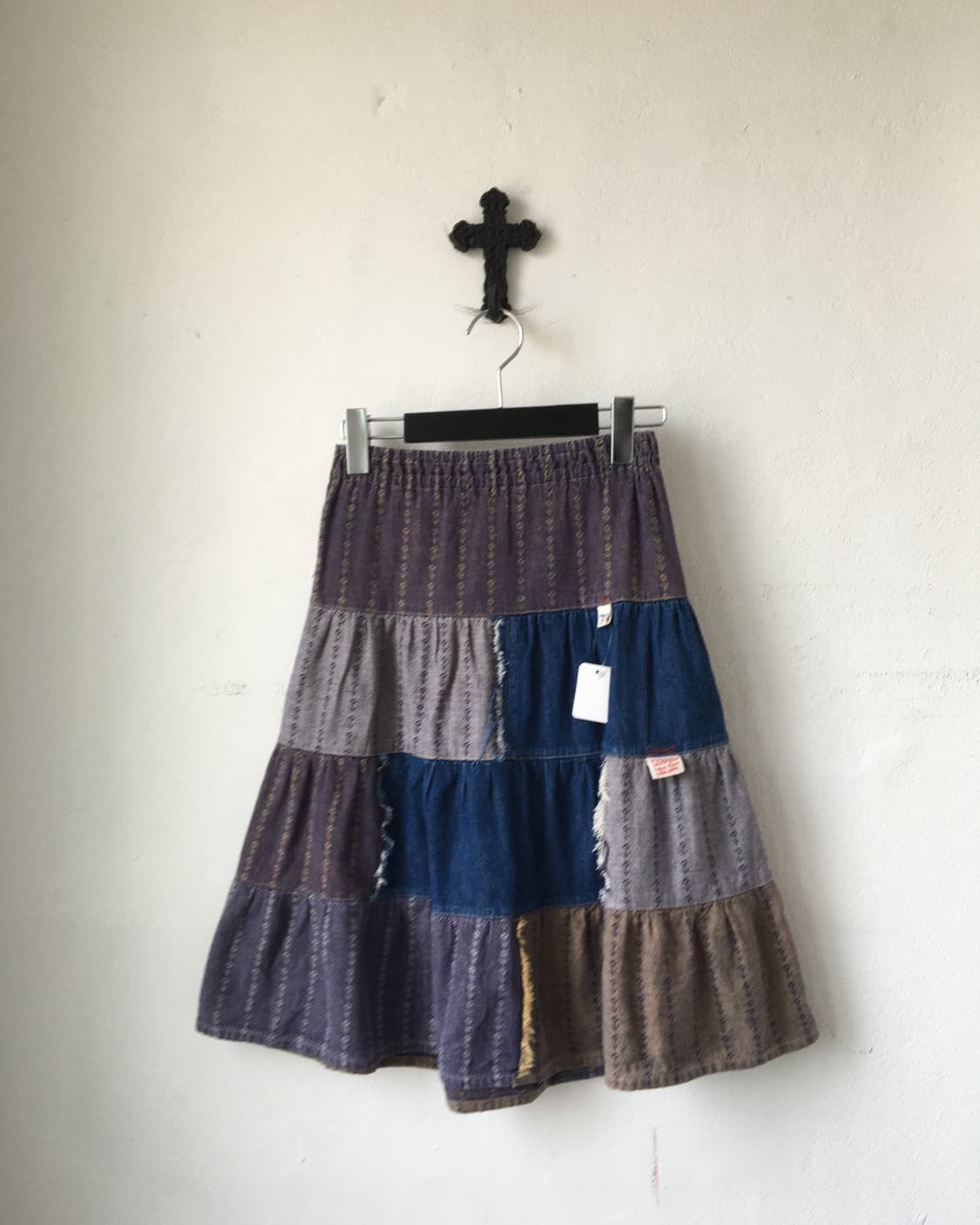Patch work skirt 상품이미지1