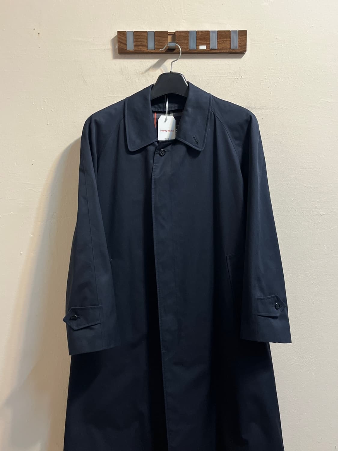 버버리 네이비 싱글 브레스티드 맥 코트 상품이미지2