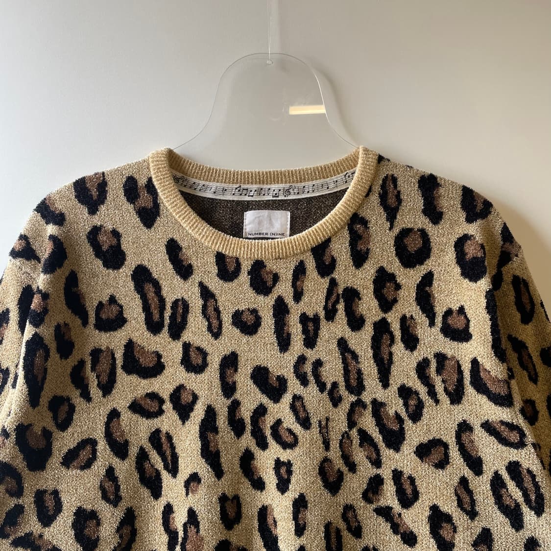 넘버나인 레오파드 니트 반팔 상품이미지3