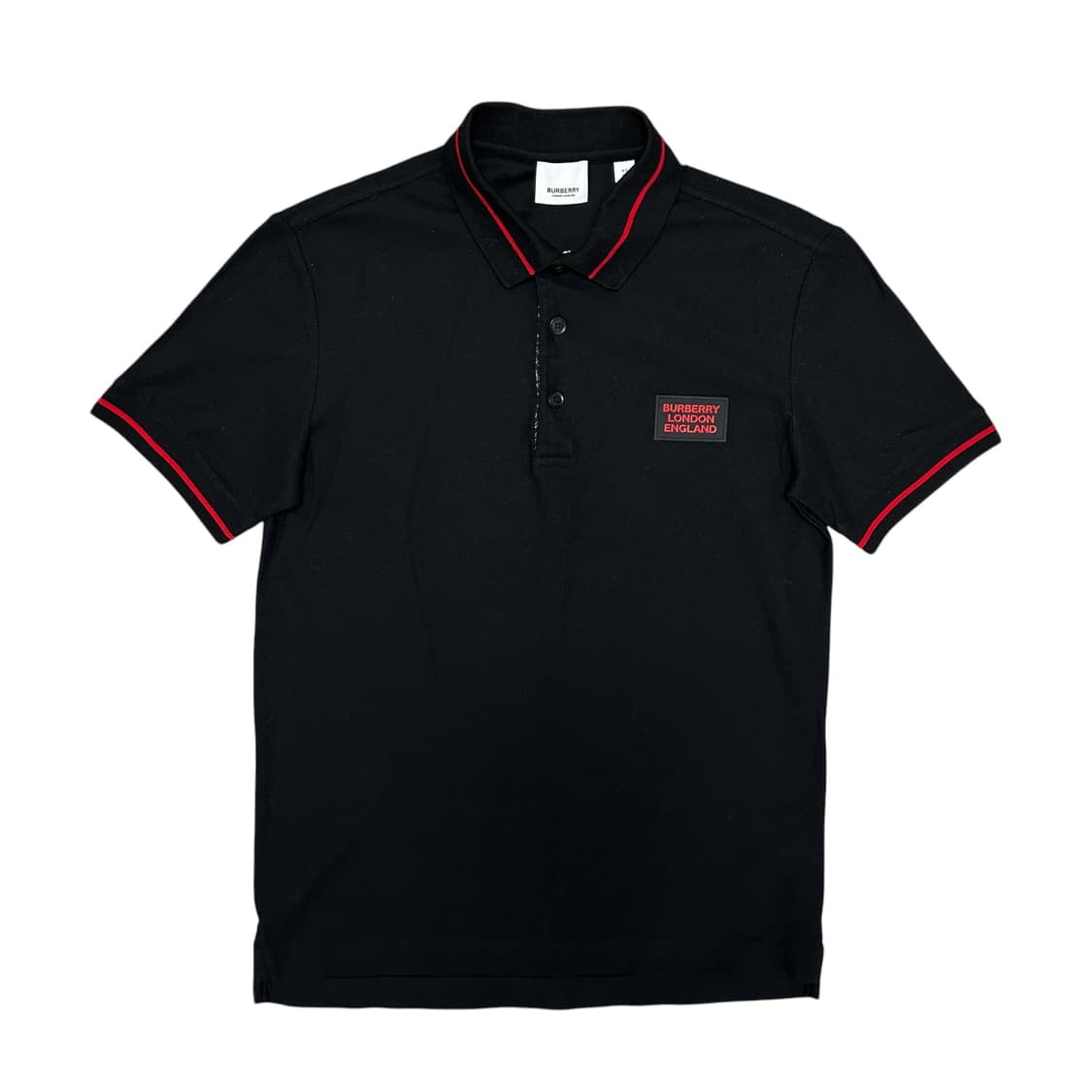 버버리 신형 어플리케 반팔 카라티(XS) 상품이미지1