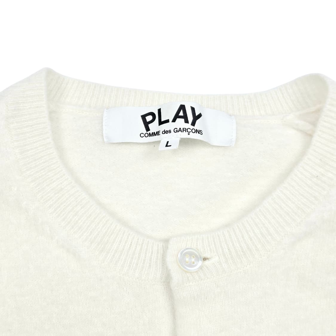 꼼데가르송 플레이 여성 라운드넥 가디건 상품이미지4