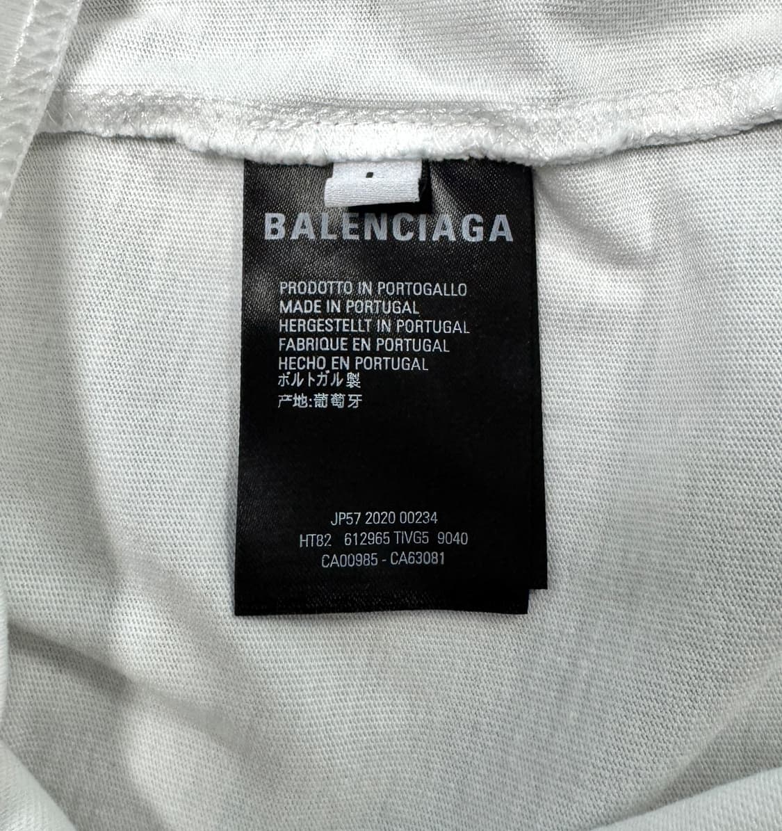 BALENCIAGA 발렌시아가 로고 오버사이즈 화이트 반팔티 L 상품이미지6