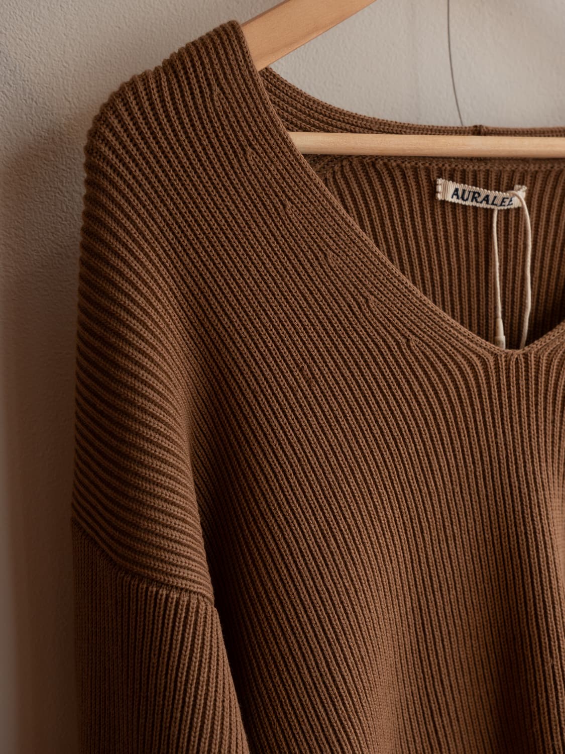 오라리 슈퍼 파인 울 립 니트 가디건 상품이미지3