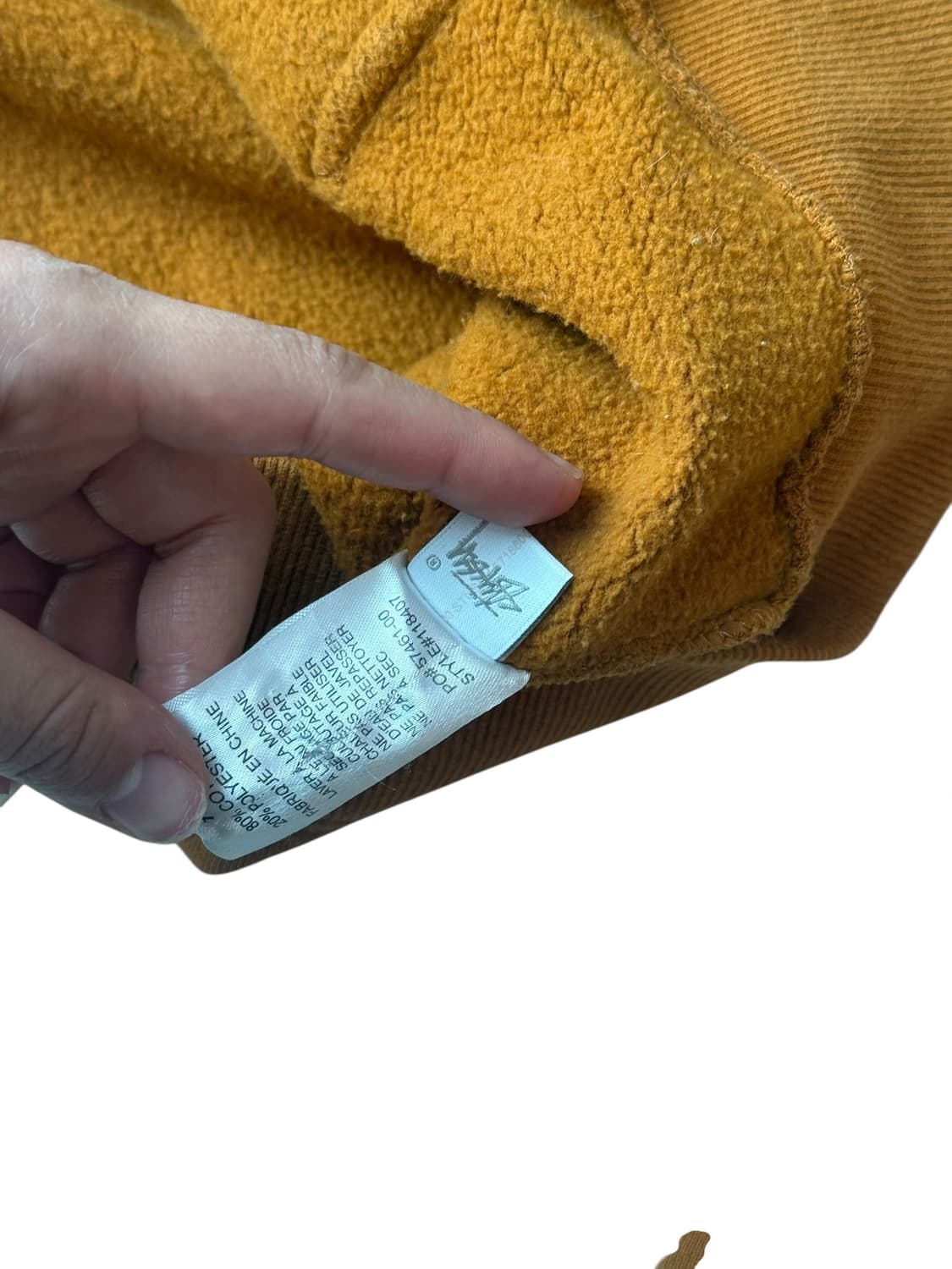 스투시 자수 카멜 후드티 상품이미지8