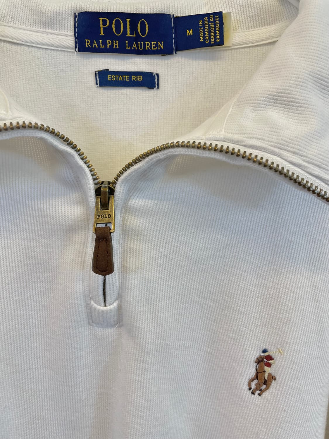 정품 폴로랄프로렌 니트 하프집업 반집업 폴로니트M (큐알인증가능)  상품이미지4