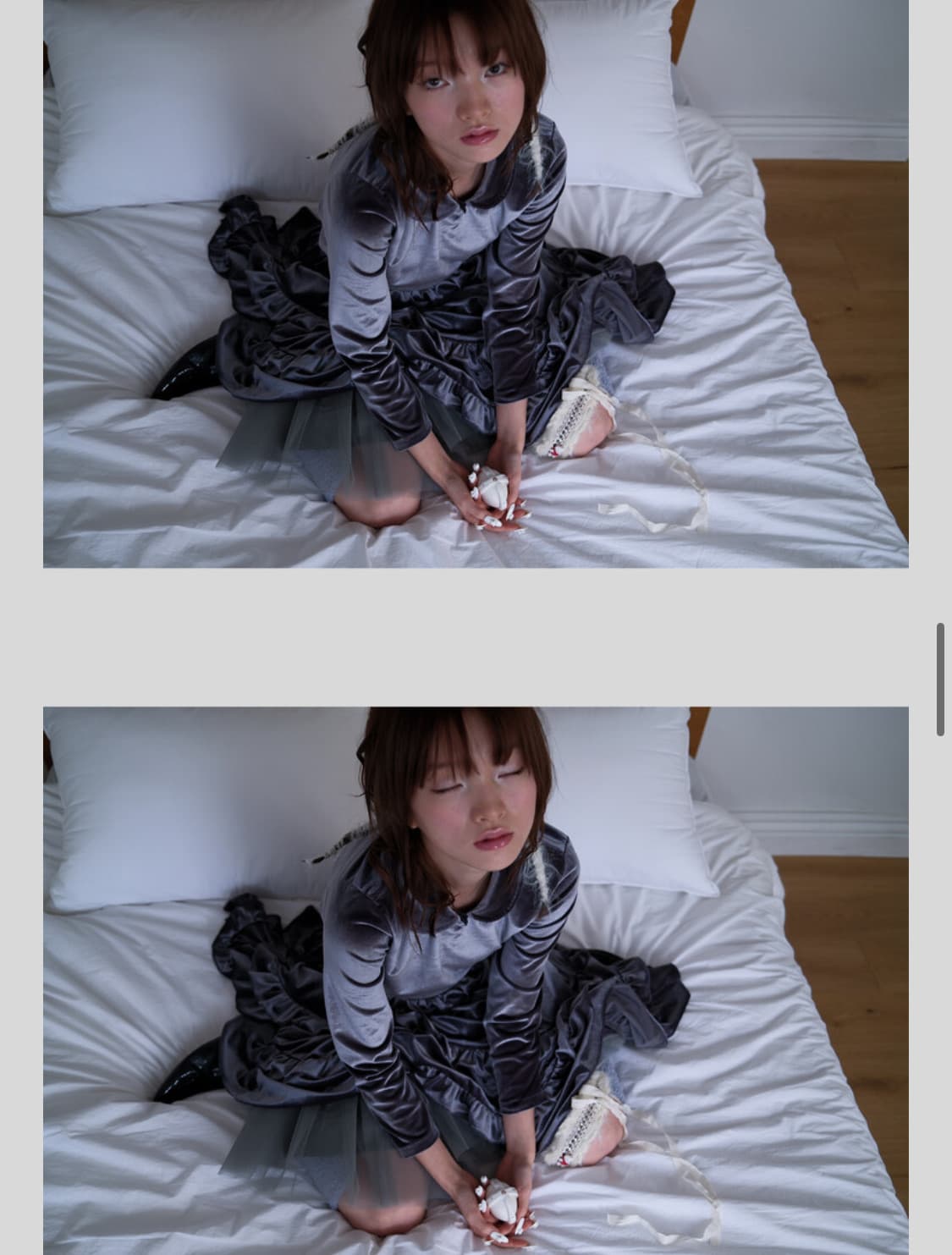 [fa.er.ie] velvet round collar blouse 상품이미지4