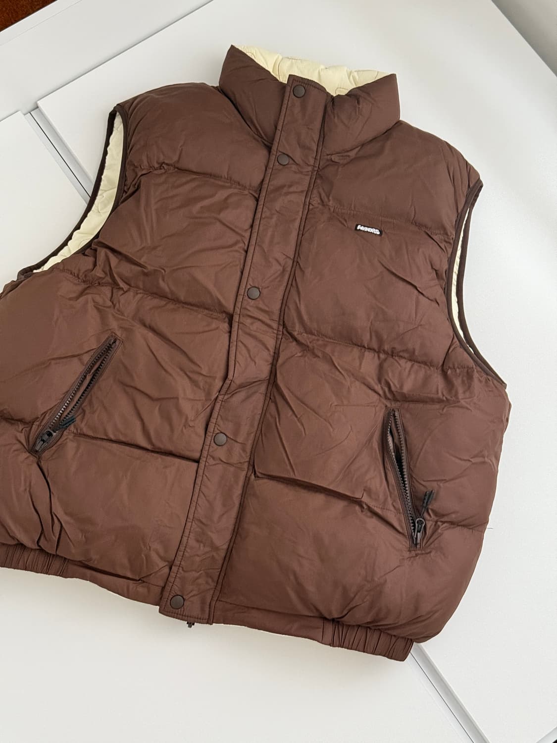 위캔더스 퍼즐 푸퍼 베스트 리버시블 패딩 상품이미지2