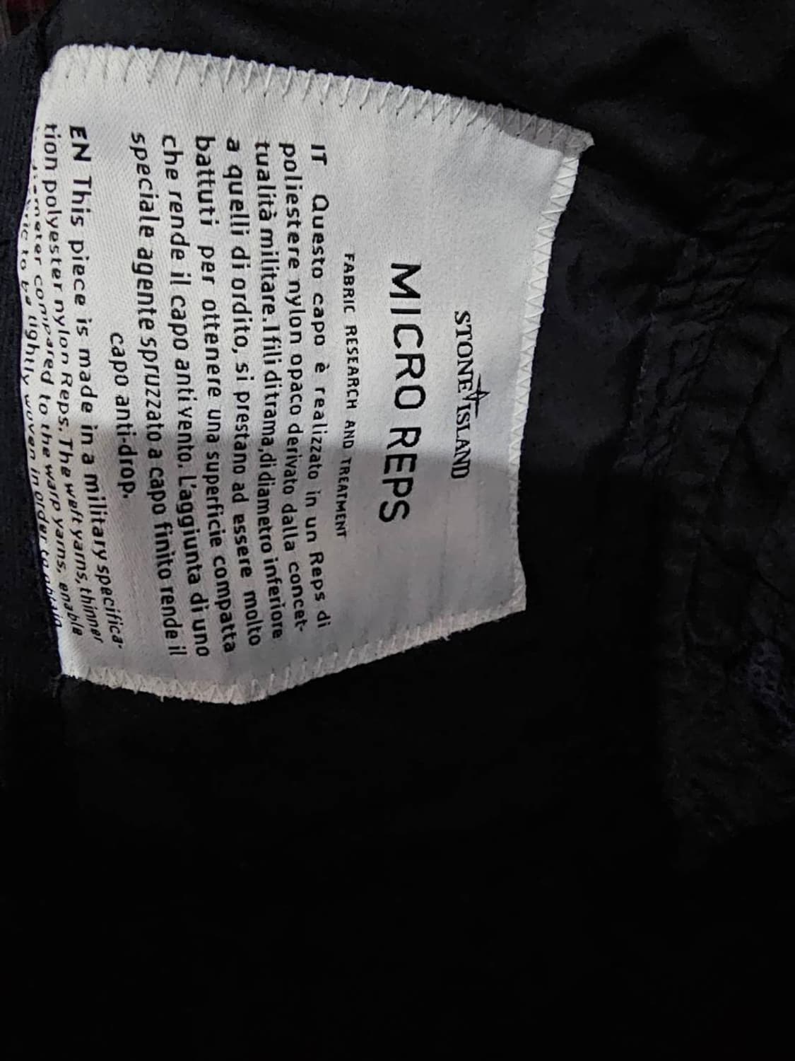 정품 스톤아일랜드 마이크로랩스 자켓 105 / XL 상품이미지5