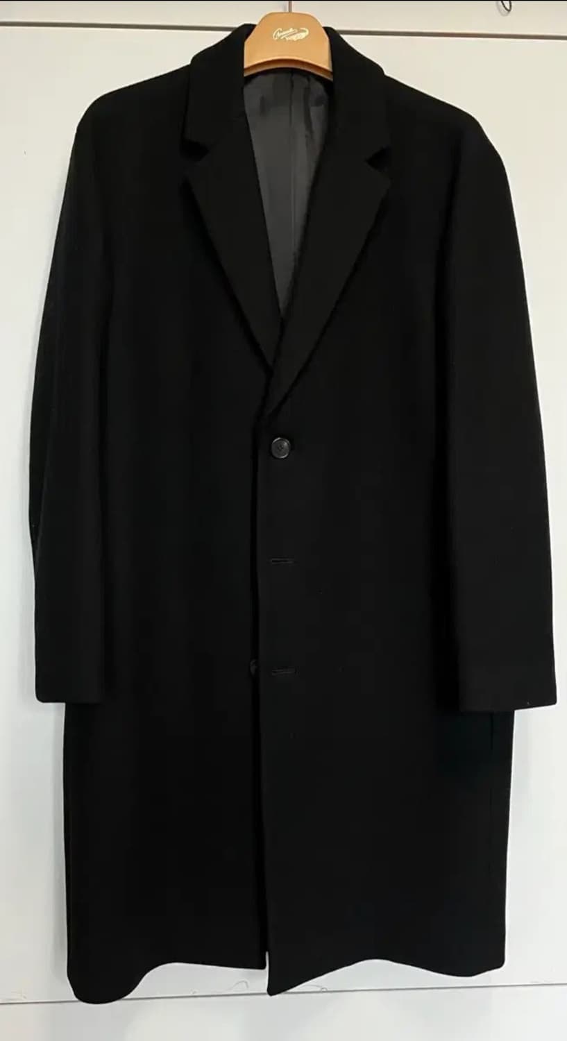 쿠어 more 블랙 싱글 코트 상품이미지1