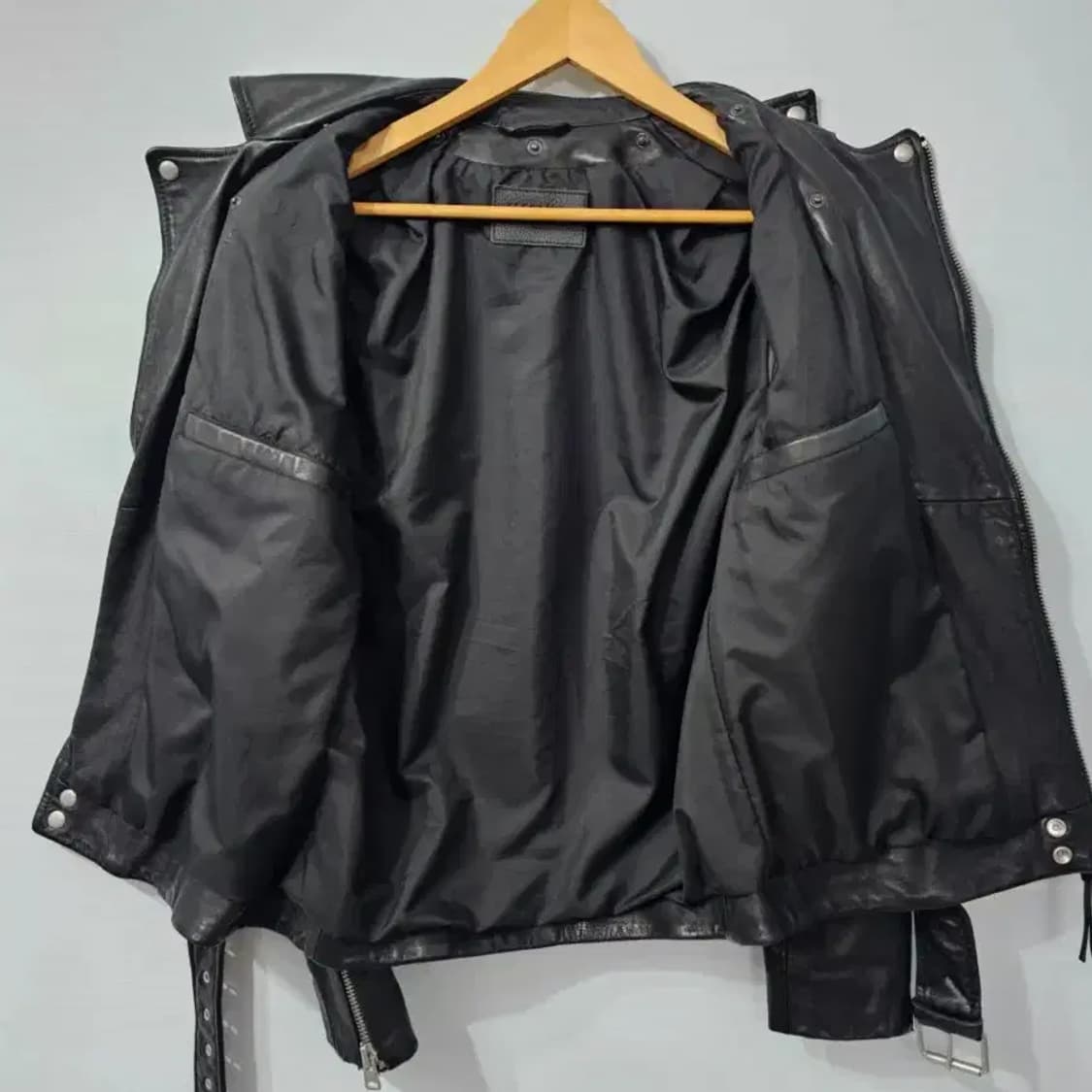 AllSaints 올세인츠 볼트 양가죽 바이커 자켓 95 상품이미지7