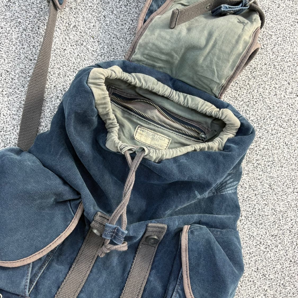 아메리칸이글아웃피터스 빈티지 코튼 백팩 0409J 상품이미지3