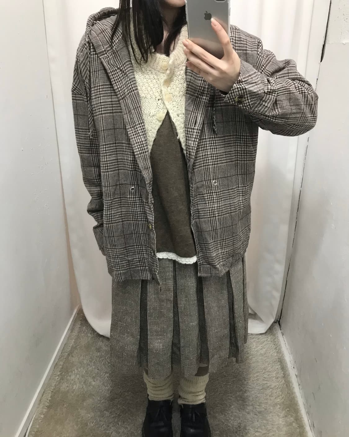 체크 소녀 코디 세트 🧋 상품이미지4