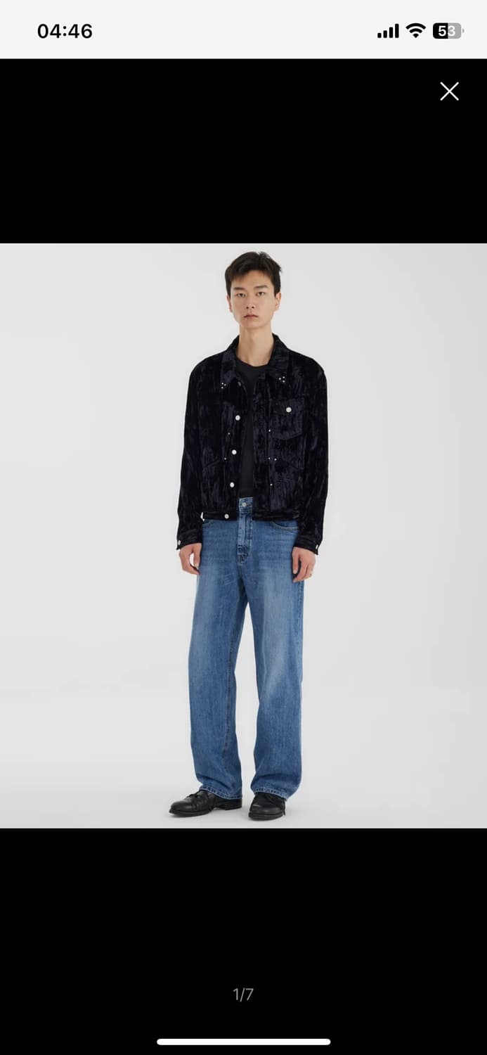 유스 자켓  youth Pleated Stud Trucker Jacket 상품이미지2