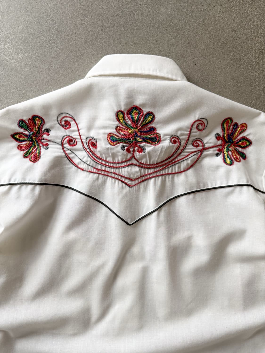 80s Karman Embroidered Western Shirt 상품이미지7