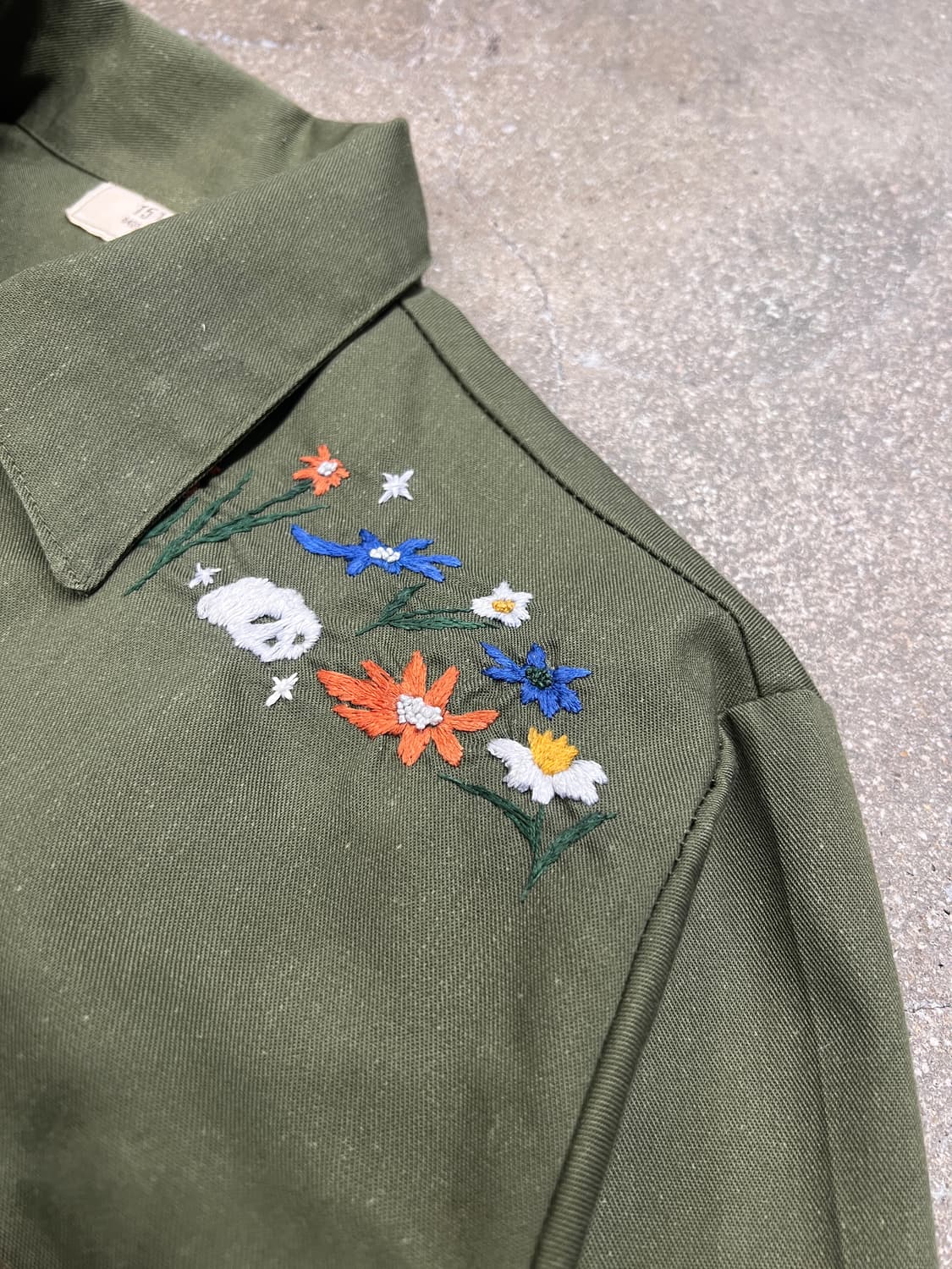 80‘s 미군 OG-507 유틸리티 셔츠 상품이미지3