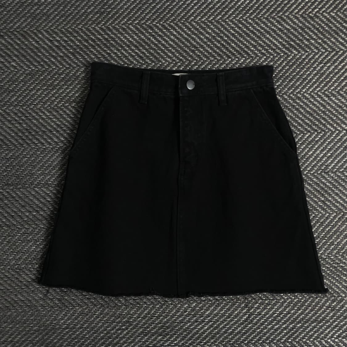 빈티지 블랙 데님 커팅 데님 스커트y 3326 상품이미지2