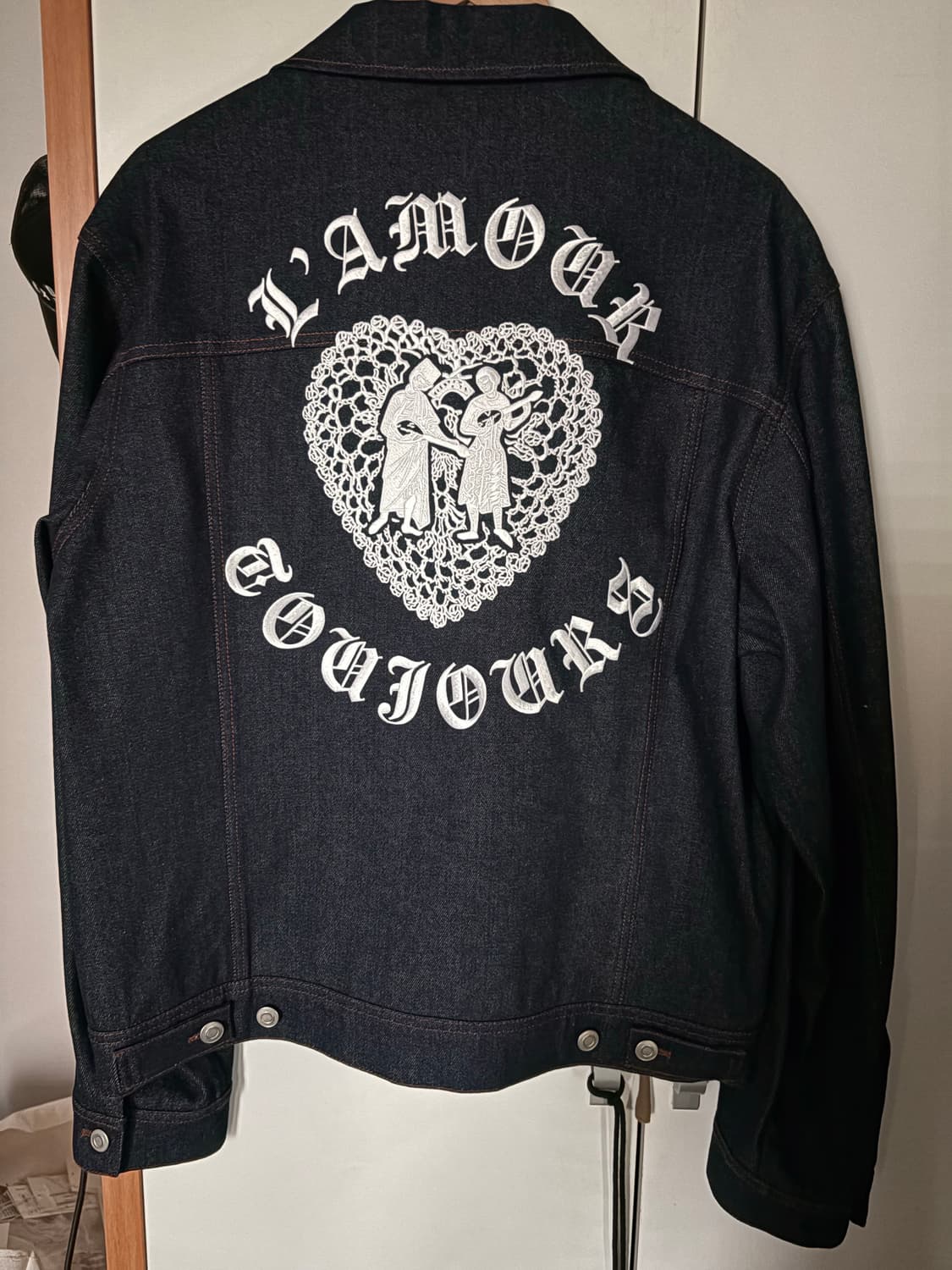 [L] 에곤랩 자수 데님 자켓 상품이미지2