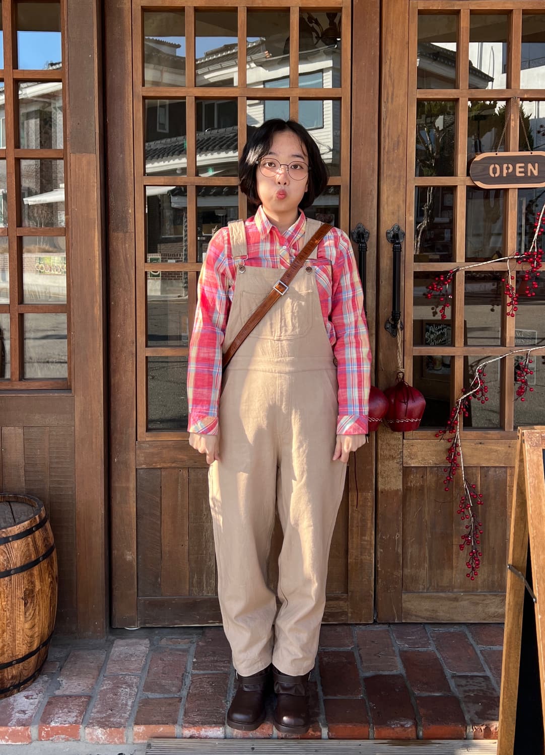 피치 멜빵세트 상품이미지1