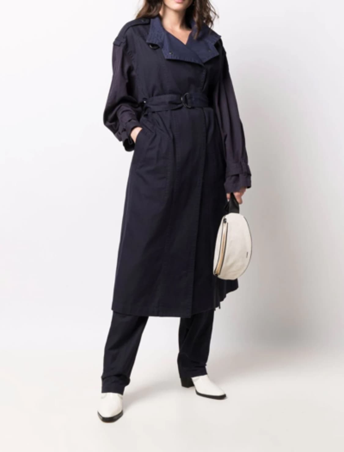 이자벨마랑 여성 켄달네이비 코튼 트렌치코트 코트 80% 상품이미지4