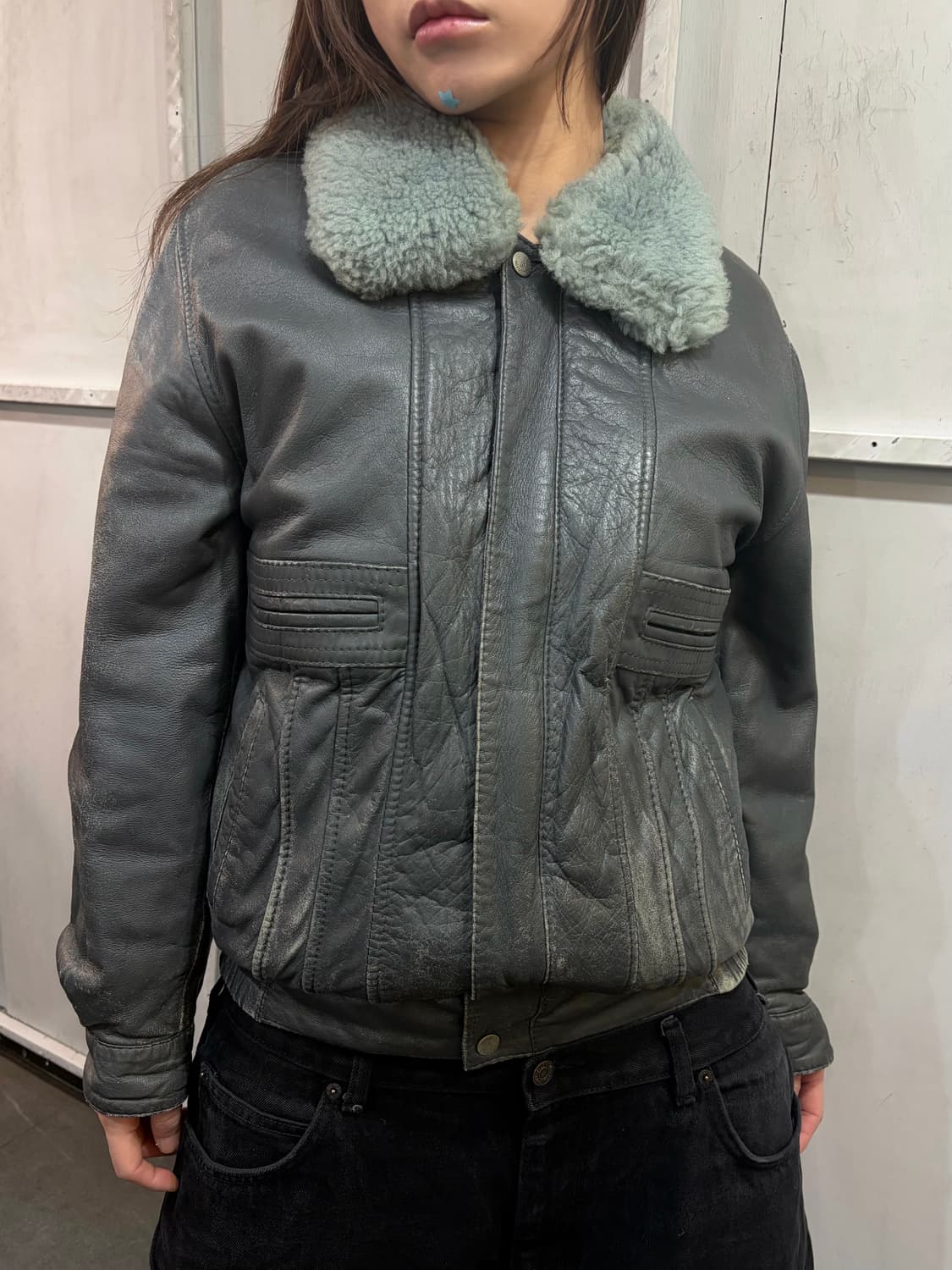 90s LONDONFOG leather G-1 bomber jacket 상품이미지1