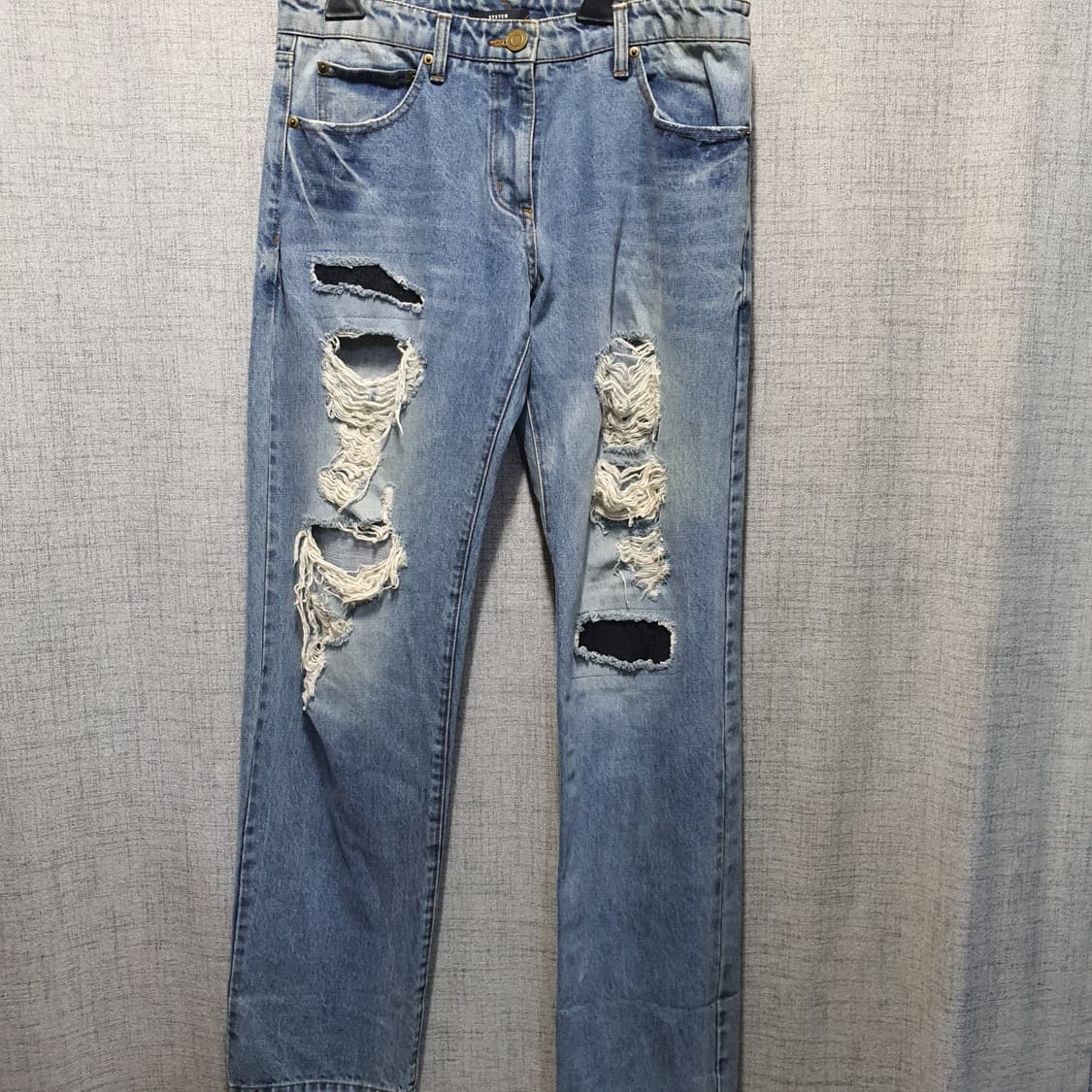 시스템 데미지 워싱 청바지  상품이미지1