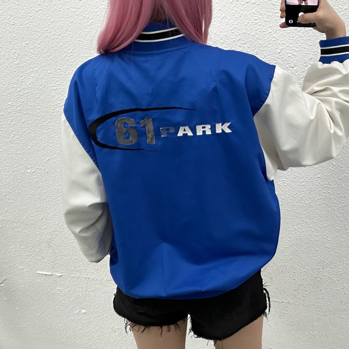 나이키 화이트스우시 나그랑 블루 바람막이 M 상품이미지2