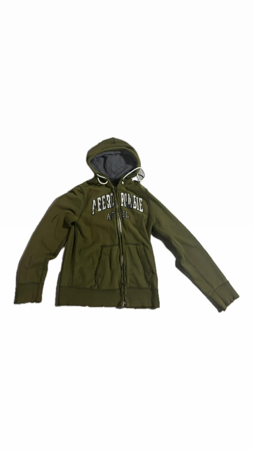 빈티지 카키 아베크롬비 후드집업 상품이미지1
