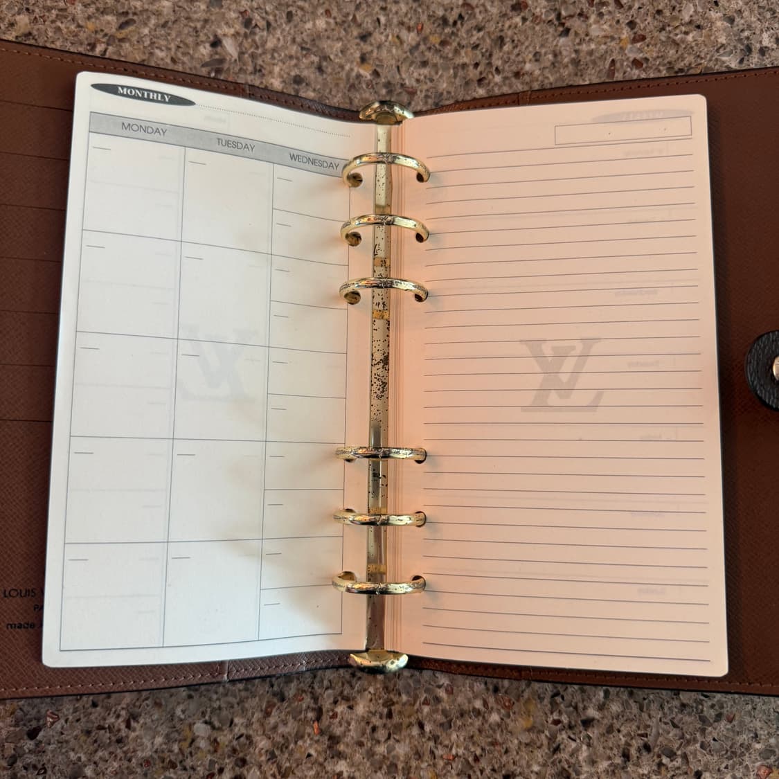 루이비통 모노그램 미디엄 링 아젠다 상품이미지7