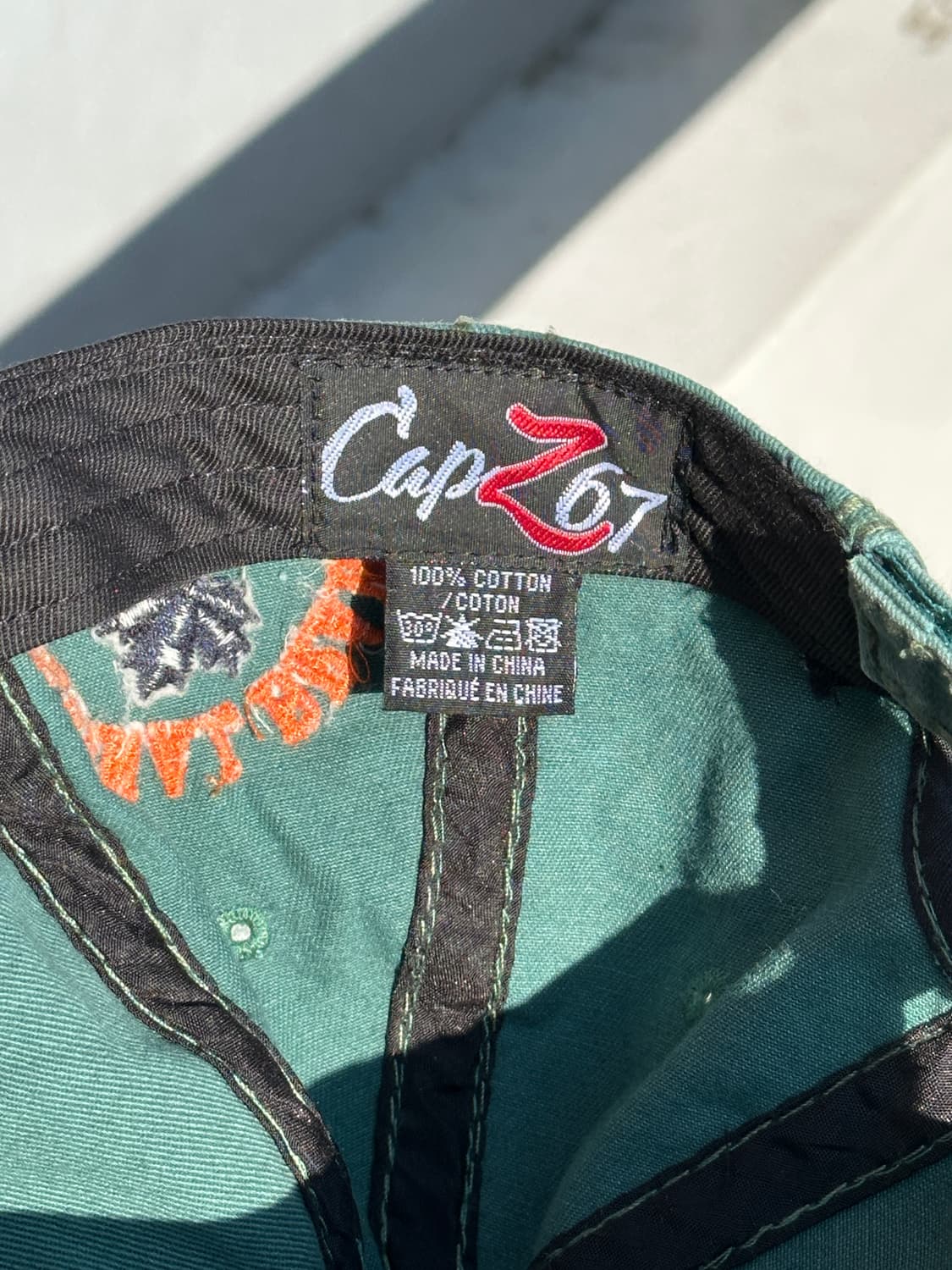 [F] 빈티지 로고 워싱그린 볼캡 모자 상품이미지6