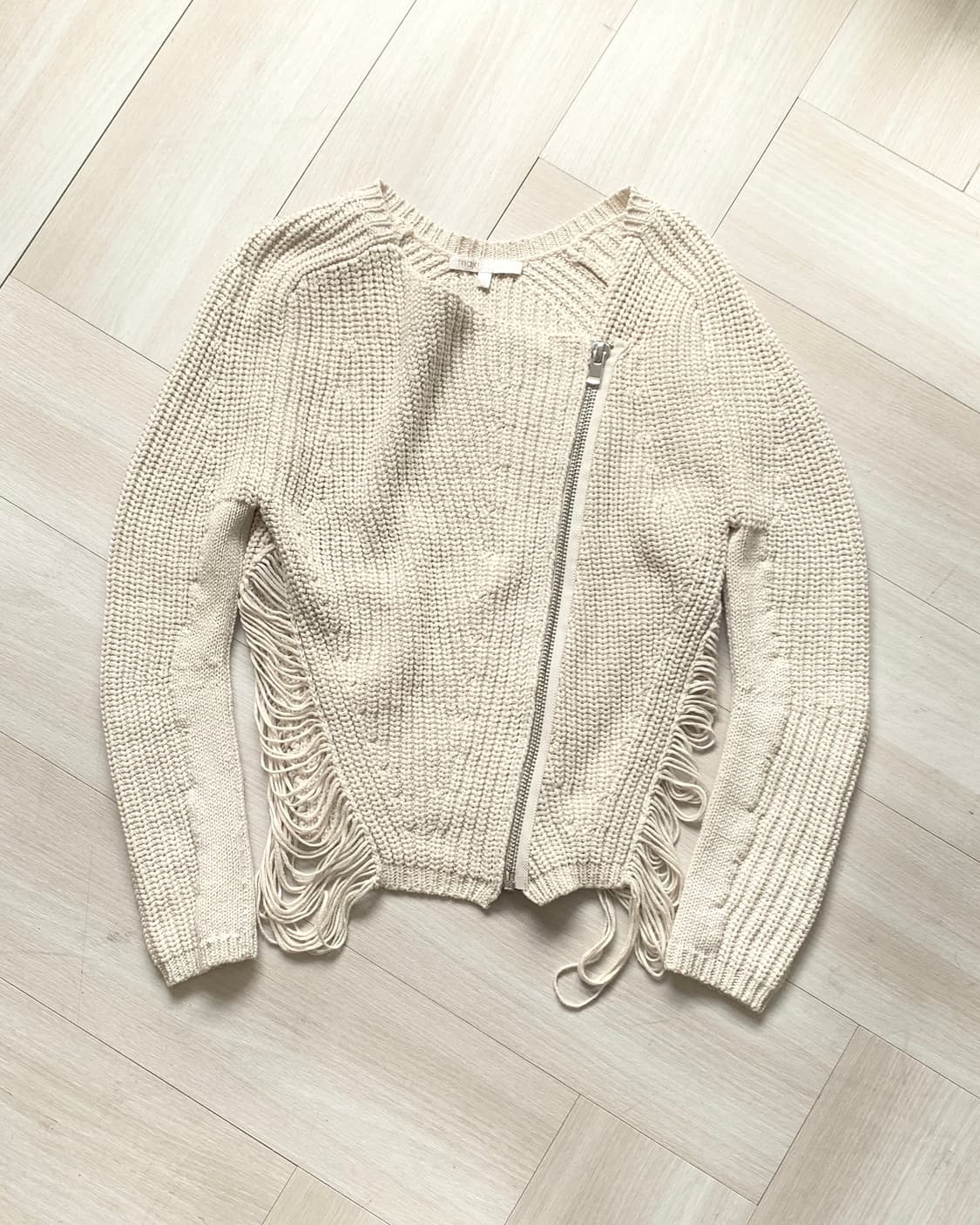 [maje] diagonal fringe side cardigan 상품이미지4