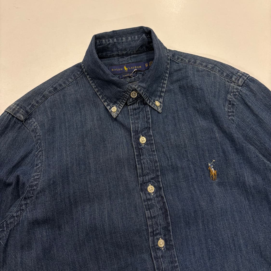 [XS] 폴로 랄프로렌 데님 긴팔 셔츠 남방 B775 상품이미지3