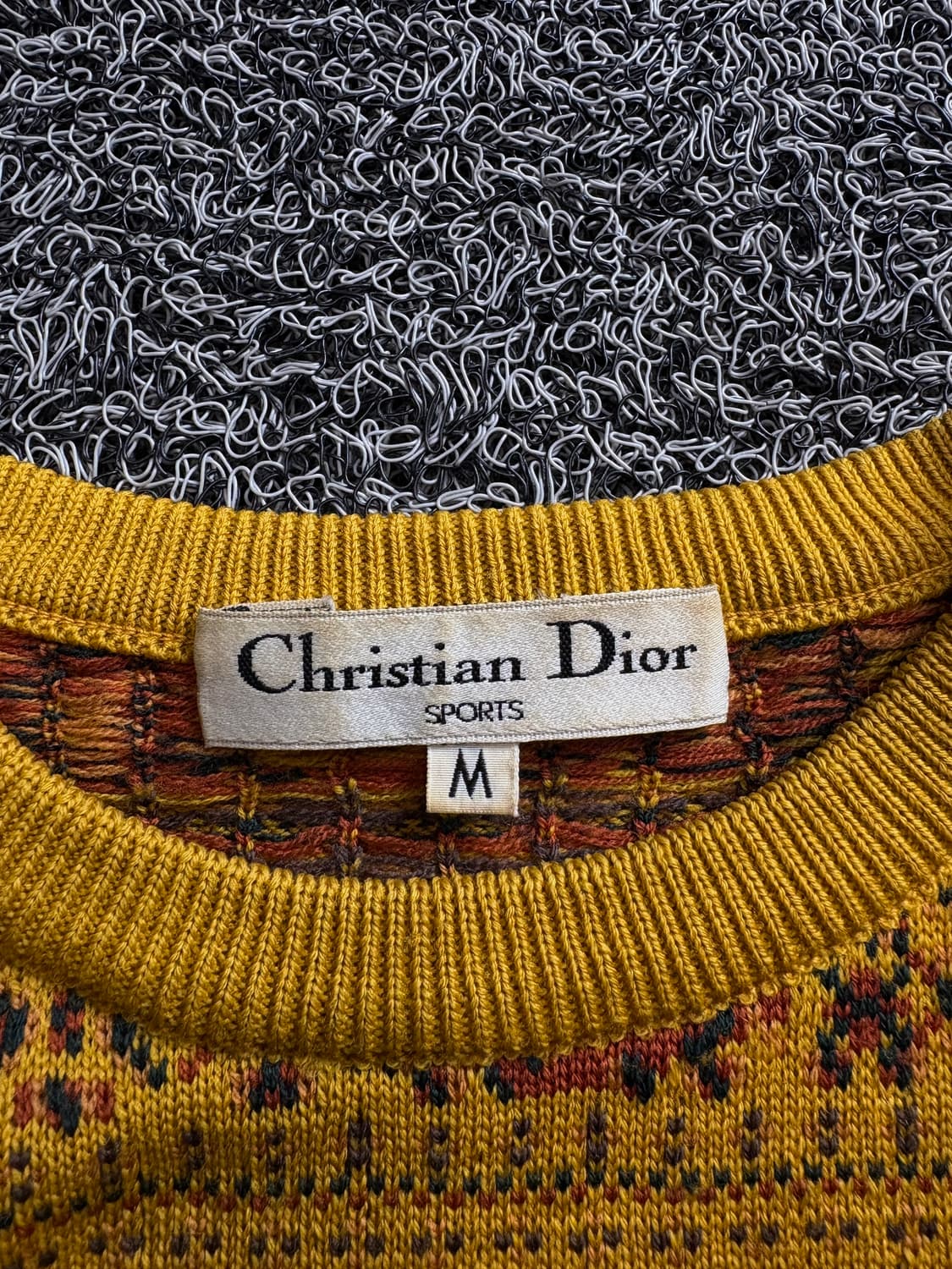 90s 크리스찬 디올 아카이브 자카드 패턴 울니트 3558 상품이미지4