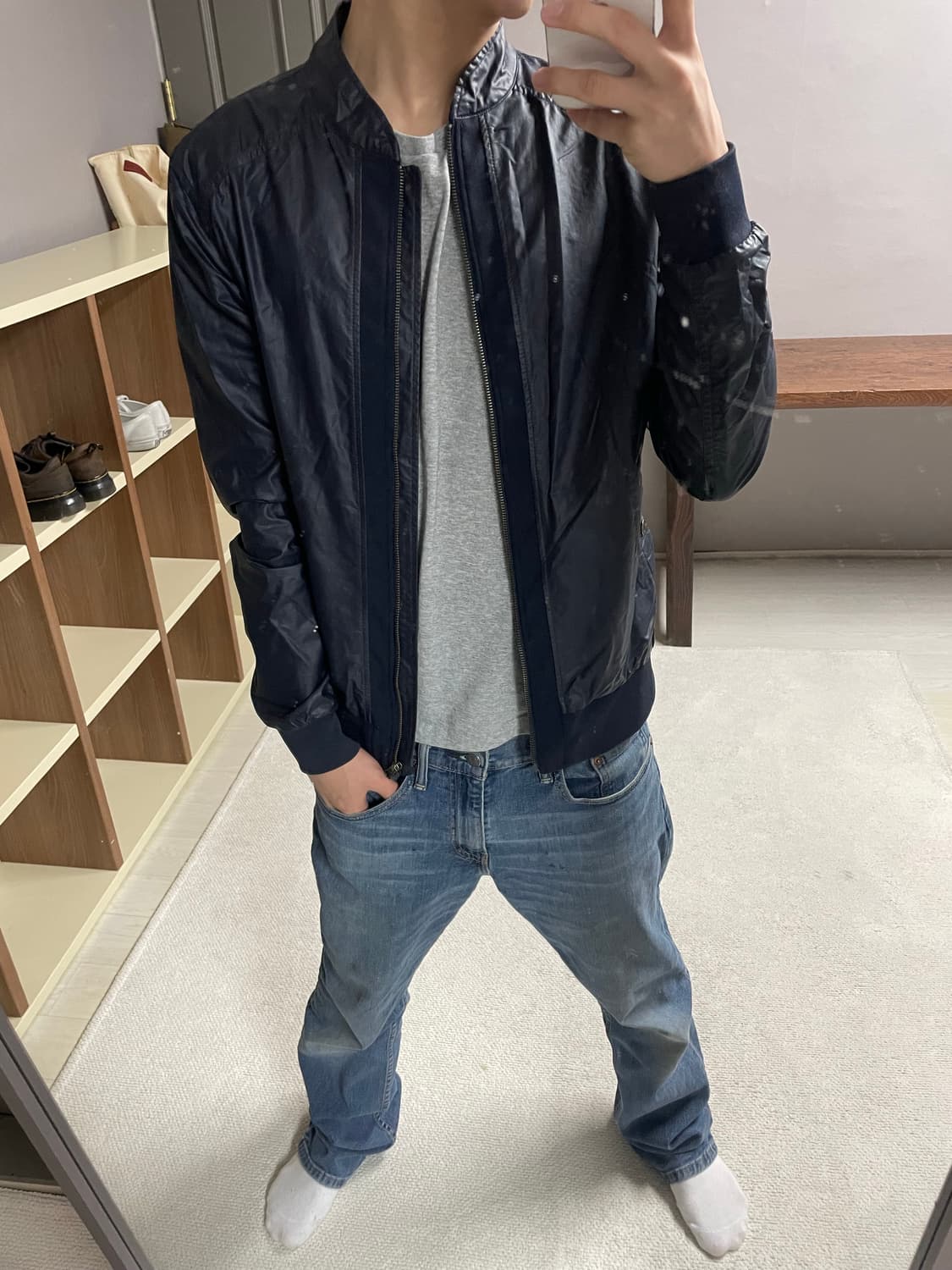 M) 노스페이스 차이나카라 나일론 자켓 상품이미지2