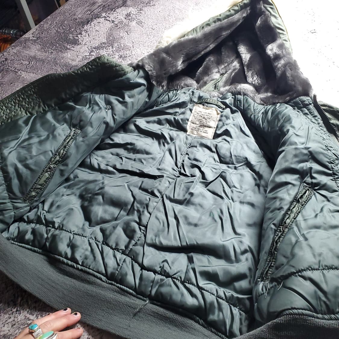 80s 알파 인더스트리 N-2B 헤비 플라이트 자켓 상품이미지3