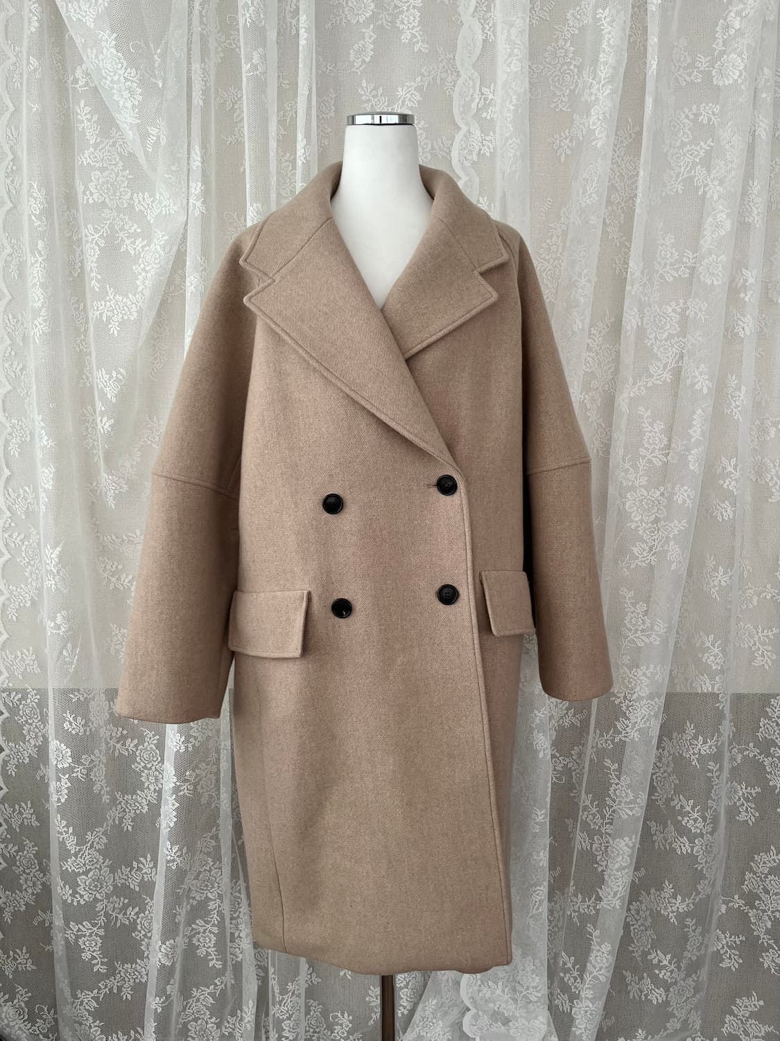 S) 오르 ORR 더블 브레스티드 피코트 토프 상품이미지1