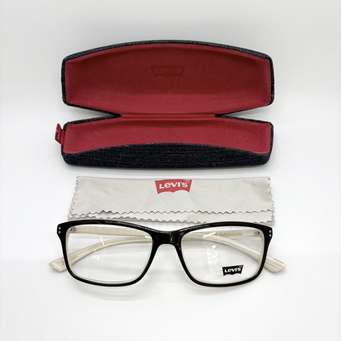 LEVI'S 리바이스 블랙 스퀘어 뿔테 (정품케이스 증정) 상품이미지8