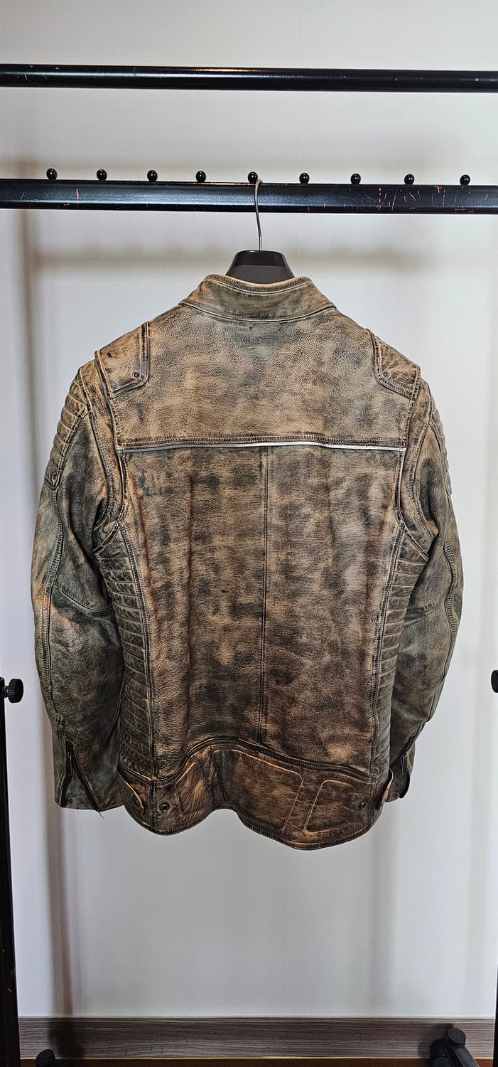 할리데이비슨 Hamilton Washed Genuine 가죽 라이딩 자켓 상품이미지2