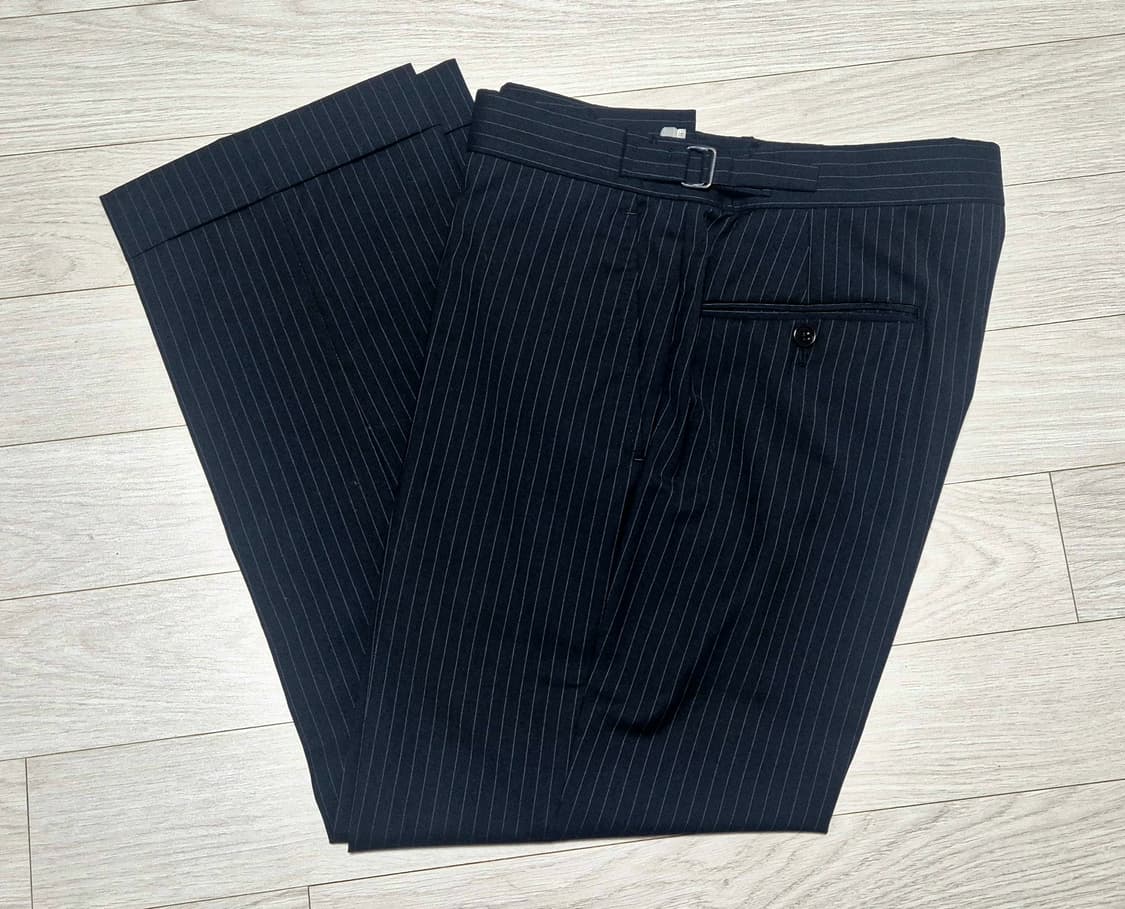 랄프로렌 블랙라벨 블랙 핀스트라이프 수트 상품이미지7