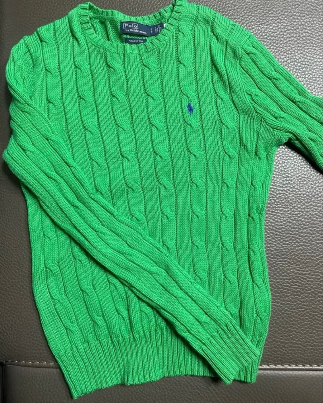 폴로 랄프로겐 케이블 여성 니트 그린 상품이미지1
