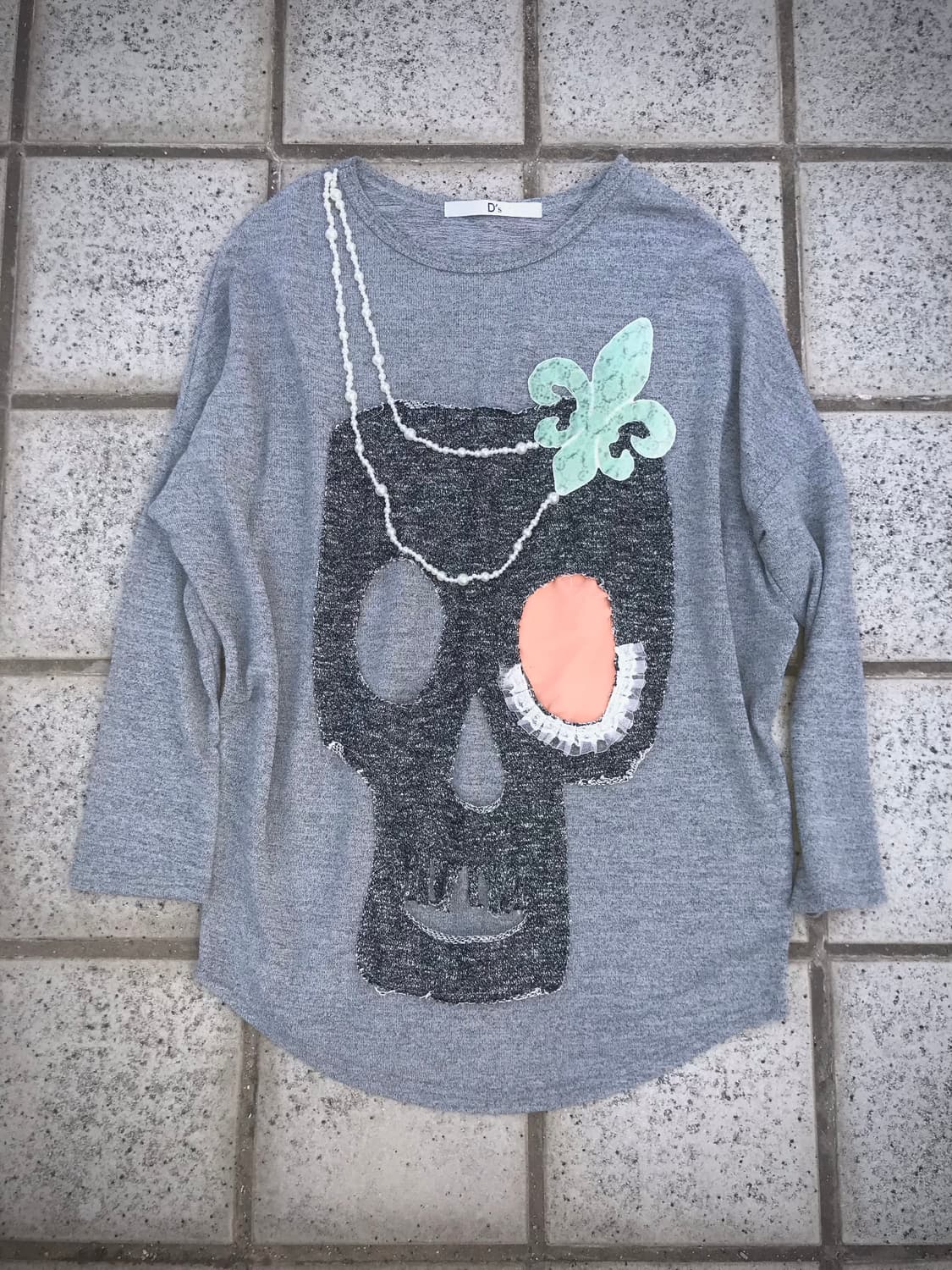 Sailor Collar Skull Tee 상품이미지5