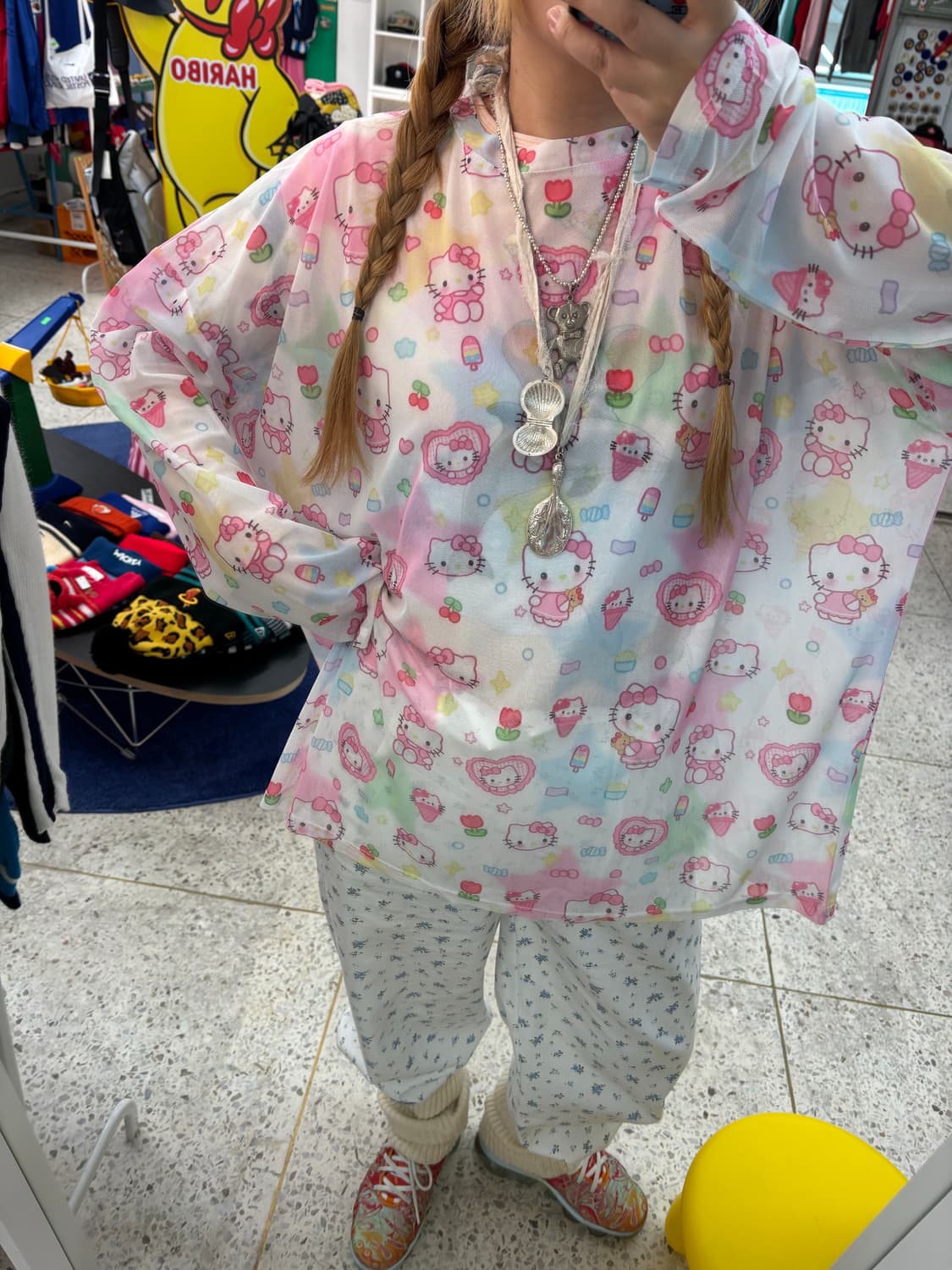 Deadstock Hello Kitty Mesh Top 상품이미지7